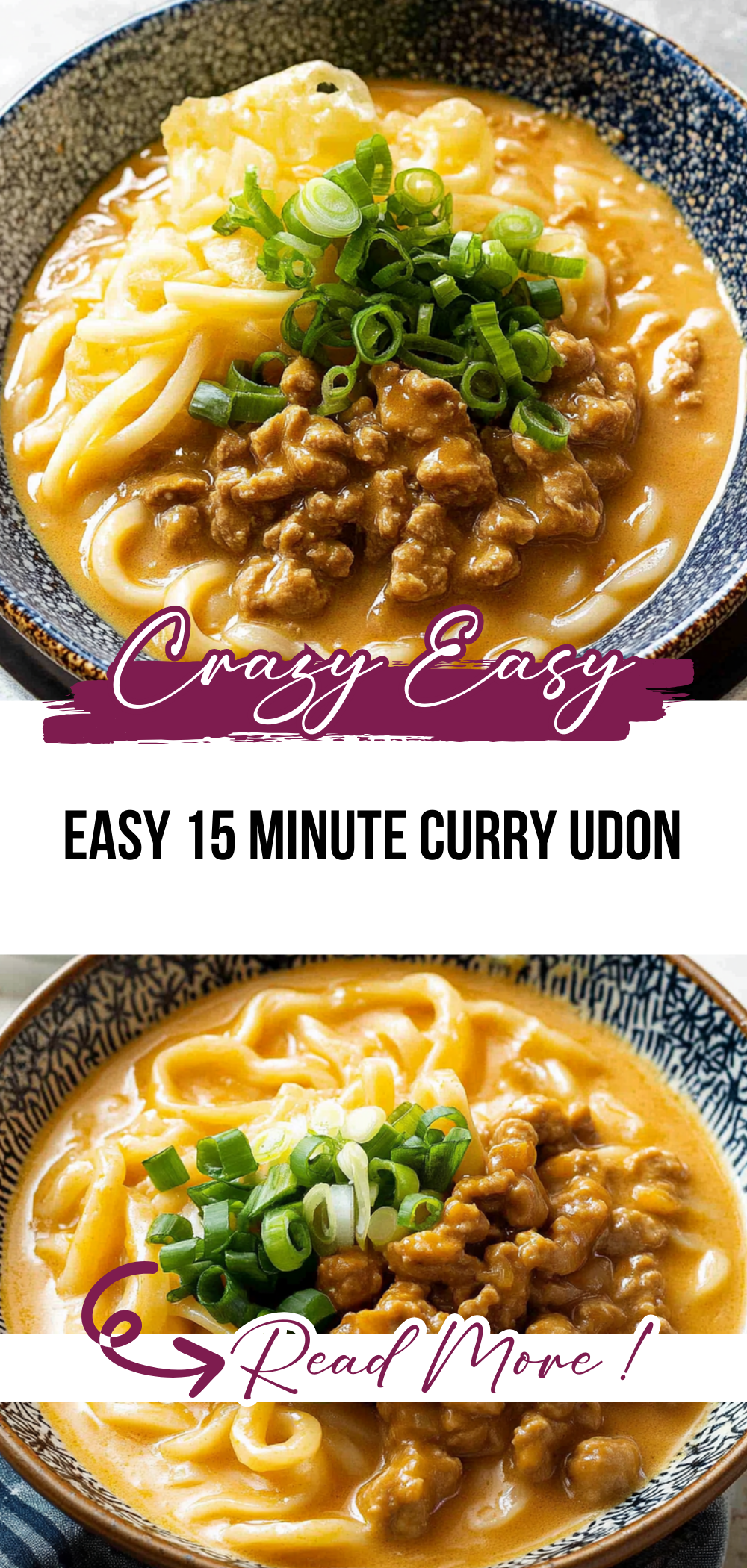 Easy 15 Minute Curry Udon