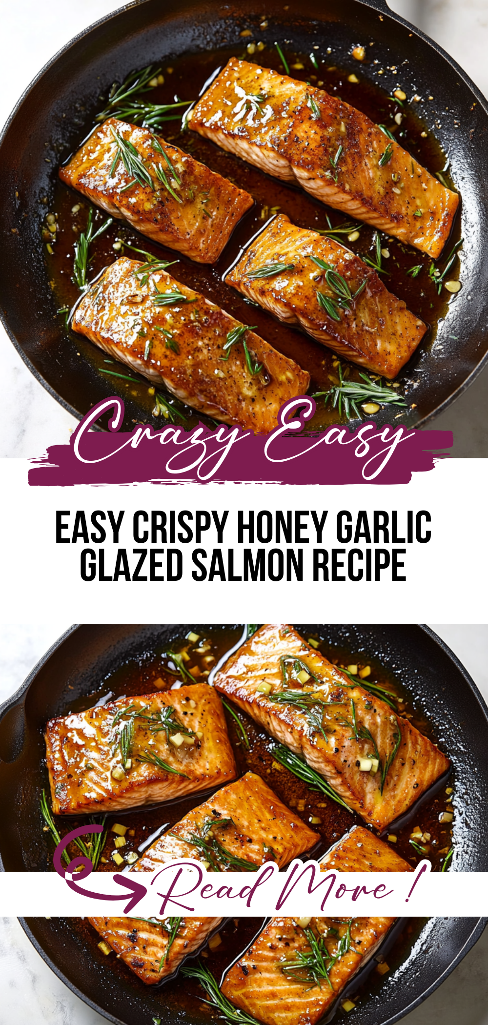 Easy Crispy Honey Garlic Glazed Salmon Recipe