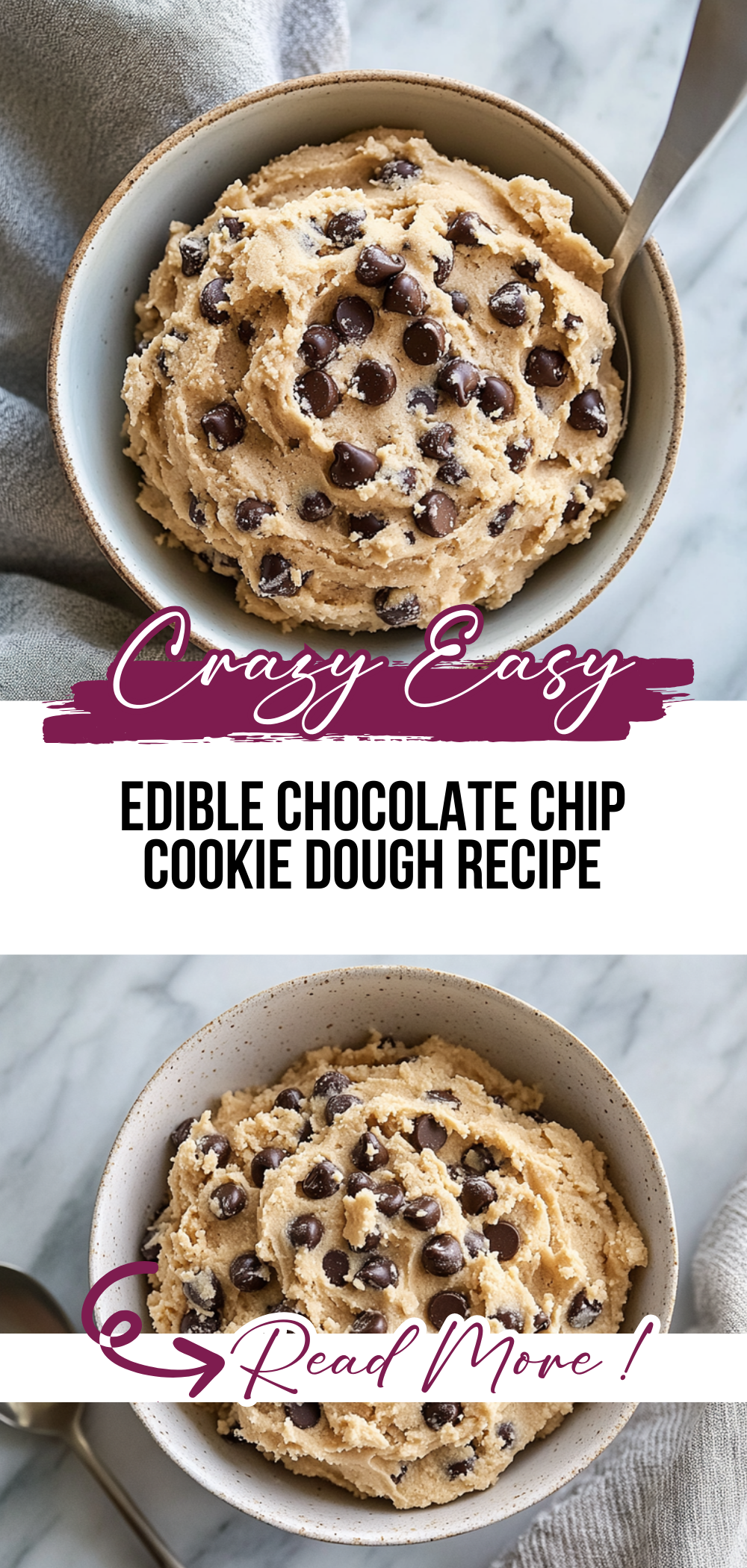 Edible Chocolate Chip Cookie Dough Recipe