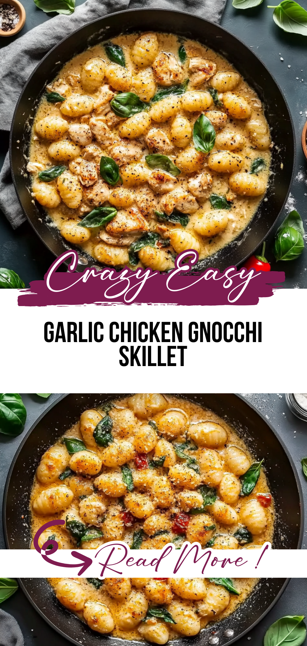 Garlic Chicken Gnocchi Skillet