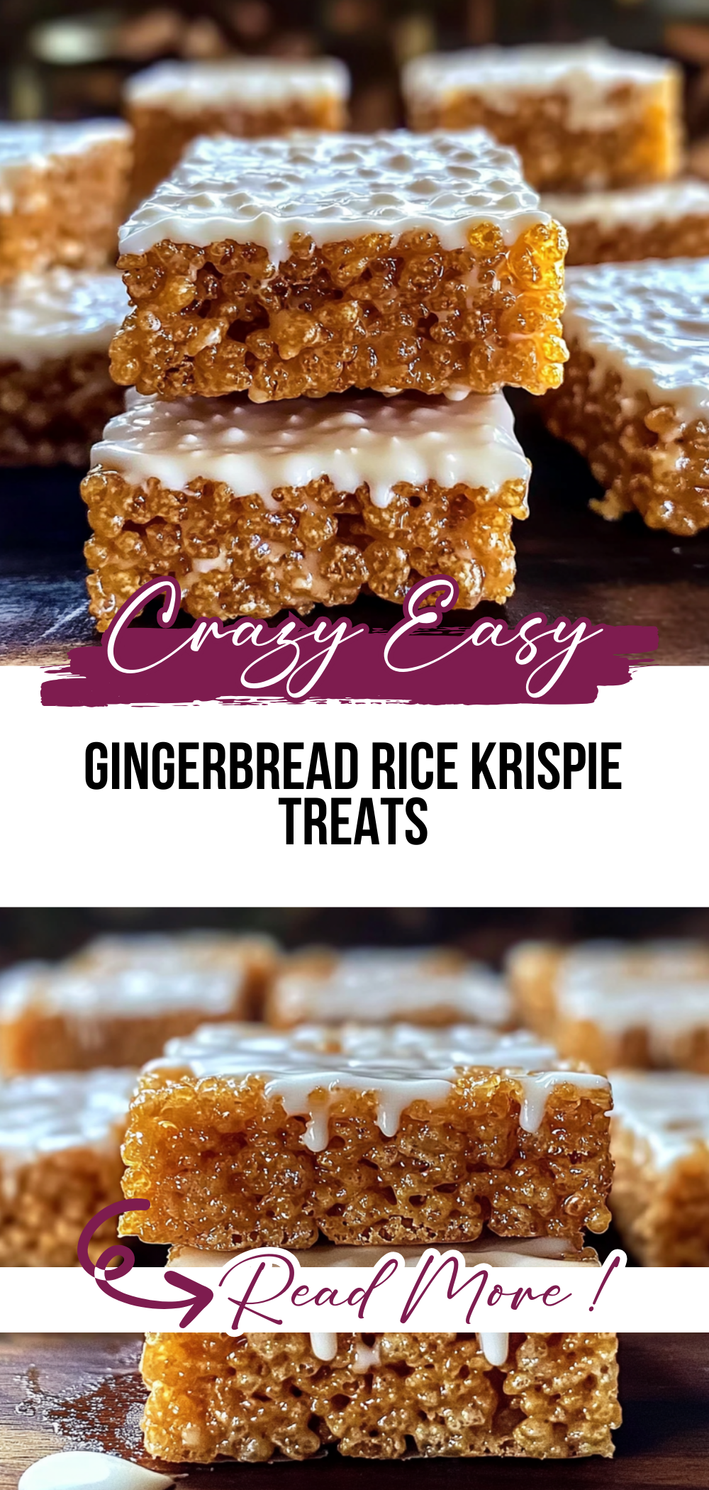 Gingerbread Rice Krispie Treats