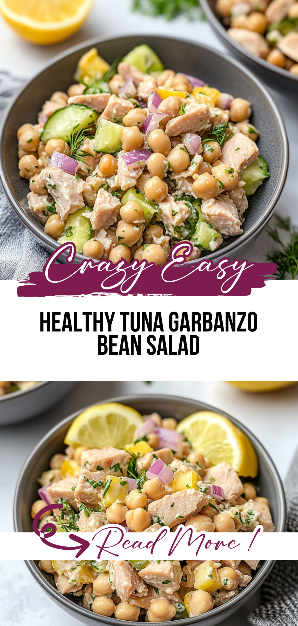 Healthy Tuna Garbanzo Bean Salad