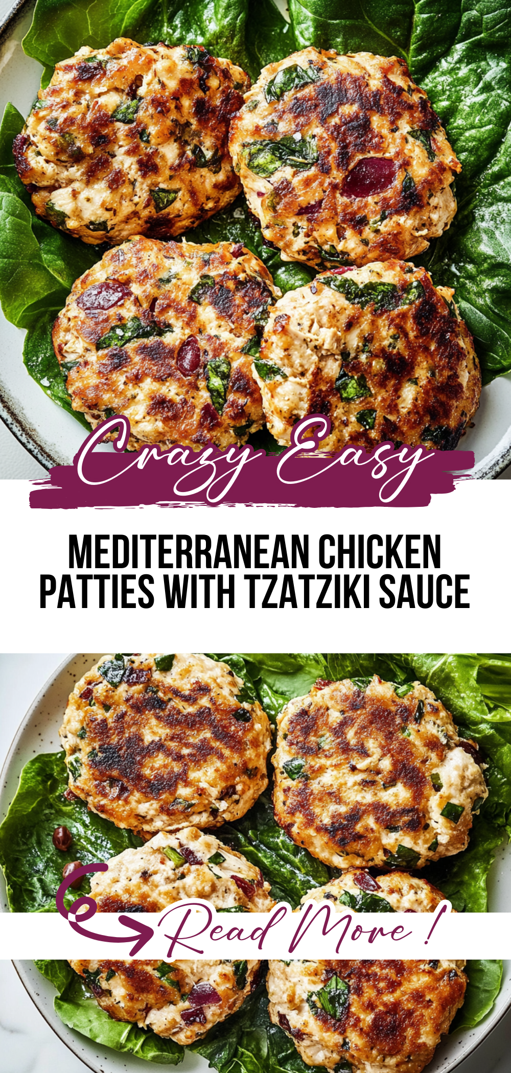 Mediterranean Chicken Patties