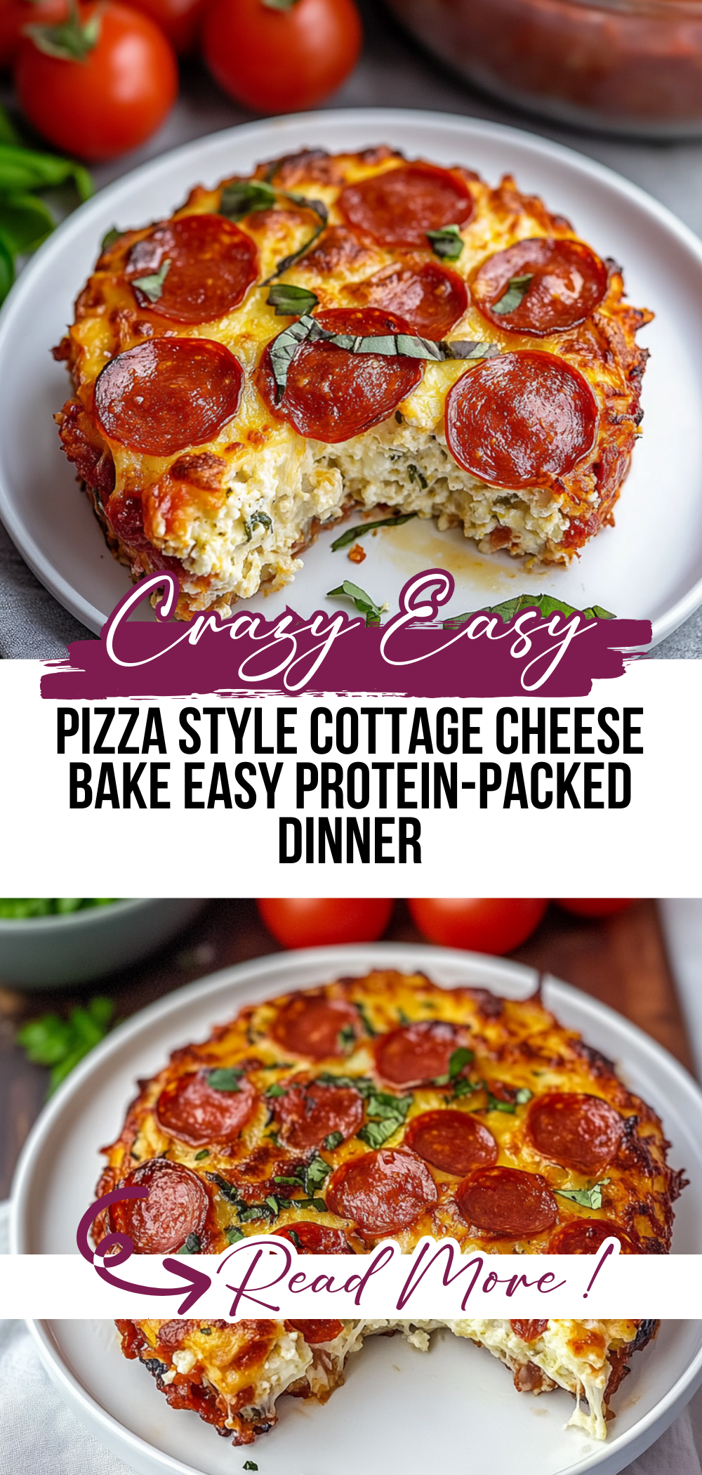 Pizza Style Cottage Cheese Bake – Easy Protein-Packed Dinner