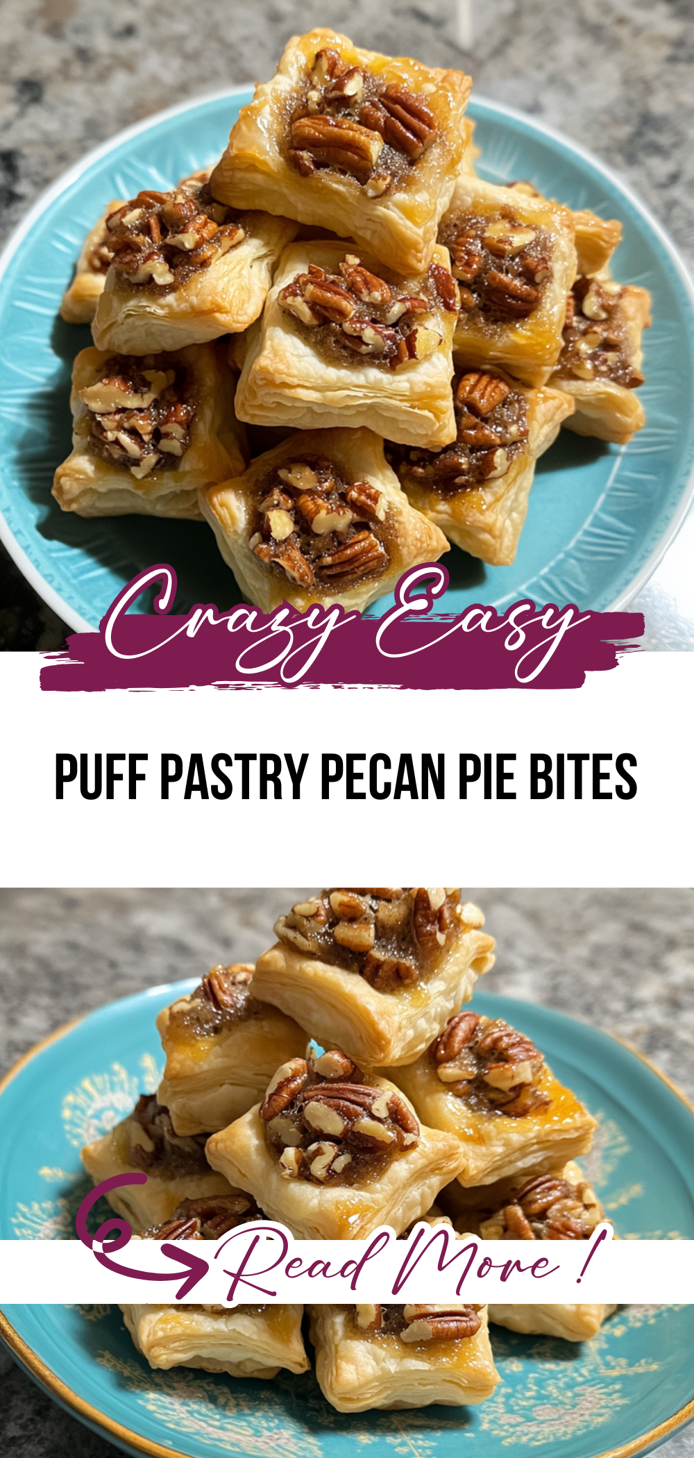 Puff Pastry Pecan Pie Bites