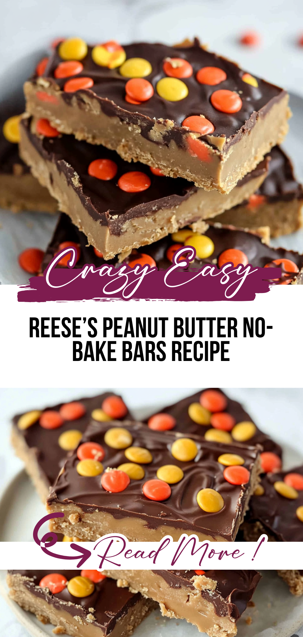 Reese’s Peanut Butter No-Bake Bars Recipe