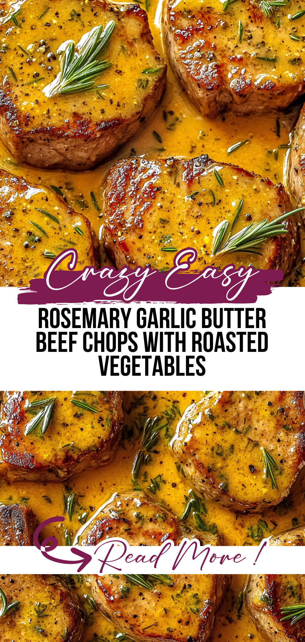 Rosemary Garlic Butter beef  Chops