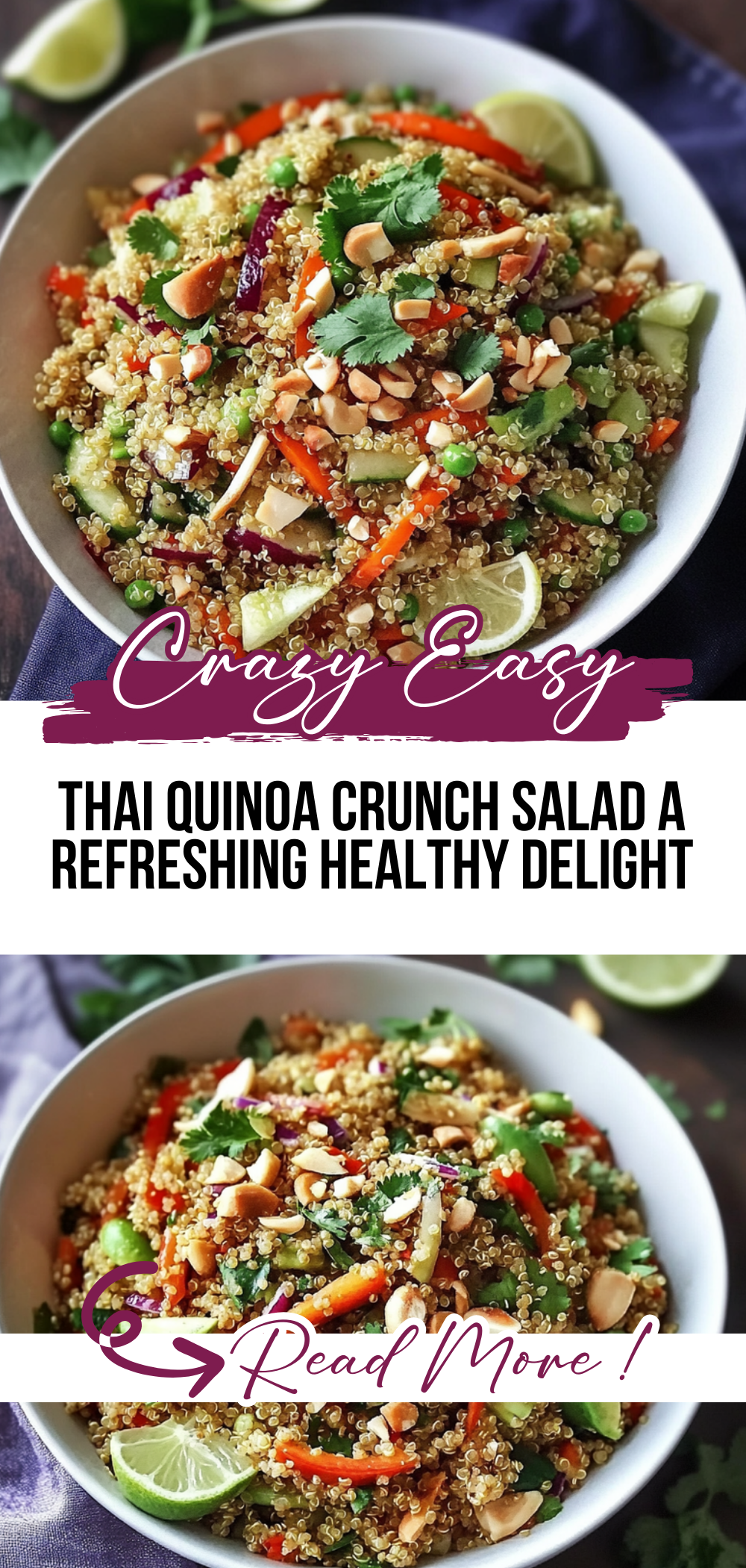 Thai Quinoa Crunch Salad: A Refreshing Healthy Delight!