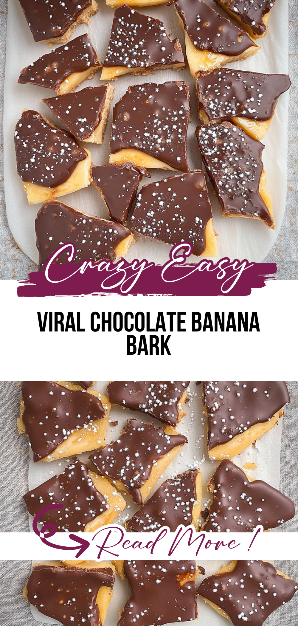 Viral Chocolate Banana Bark