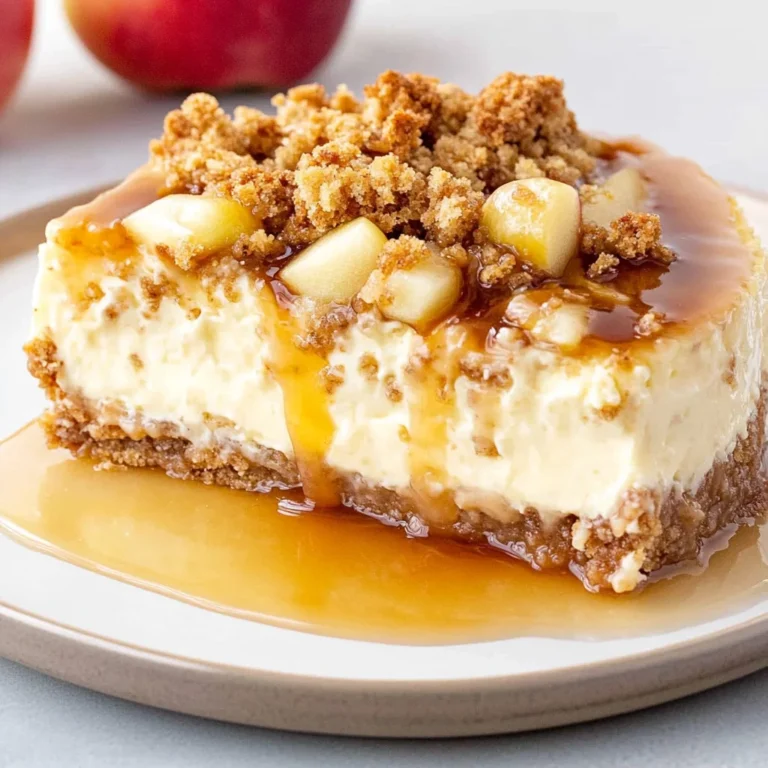 Apple Crisp Cheesecake: Creamy and Crunchy Delight