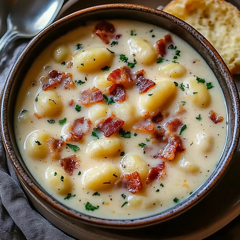 Bacon Cheddar Gnocchi Soup: A Rich and Creamy Comfort Meal