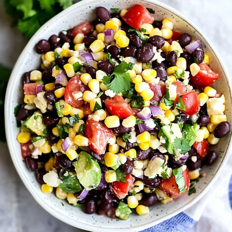 Black Bean Corn Salad Recipe: Fresh and Flavorful Delight