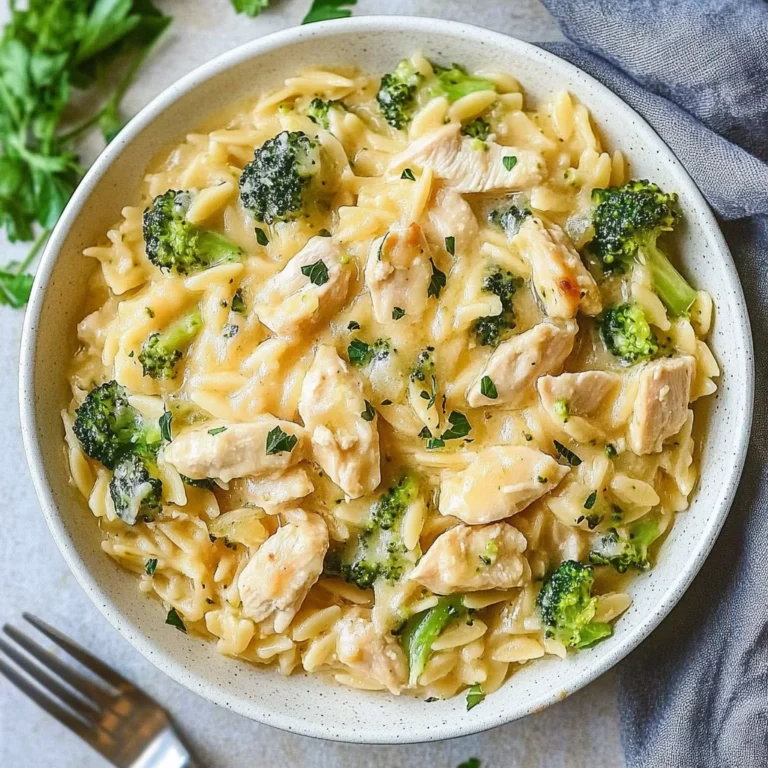 Cheesy Chicken Broccoli Orzo: A Family Favorite Delight
