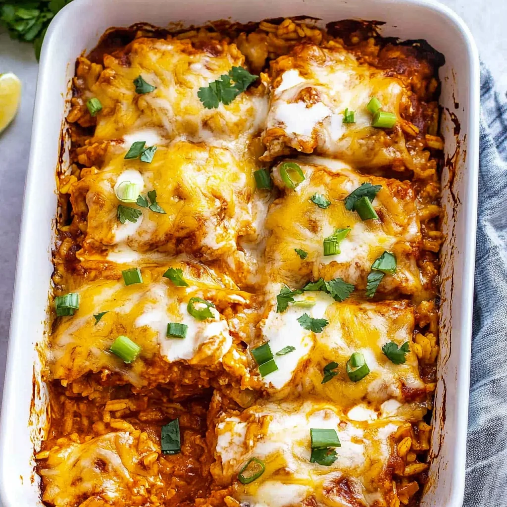 Chicken Enchilada Rice Casserole: Cozy Comfort Food Delight
