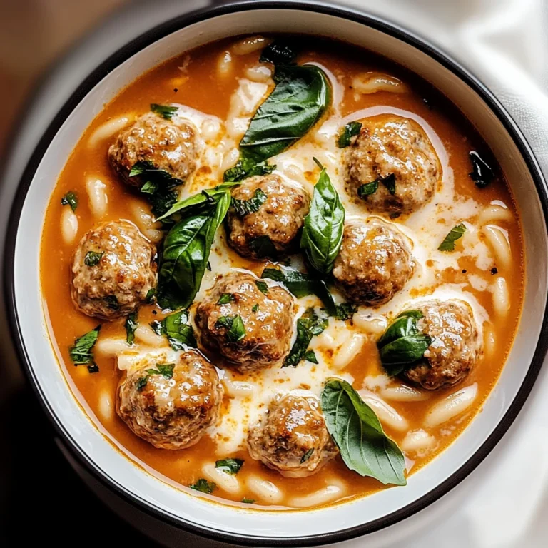 Creamy Italian Meatball Soup: A Cozy Delight in a Bowl