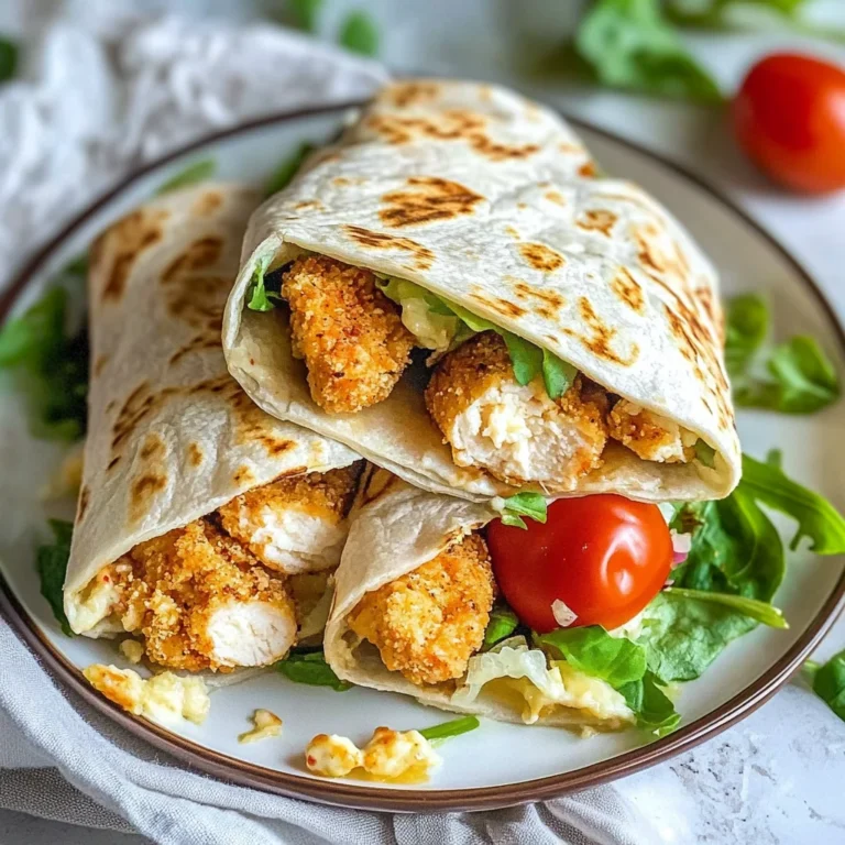 Crispy Air Fryer Chicken & Mozzarella Wraps: Easy Delight