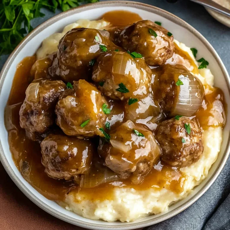 Crock Pot French Onion Meatballs: Cozy Comfort Food