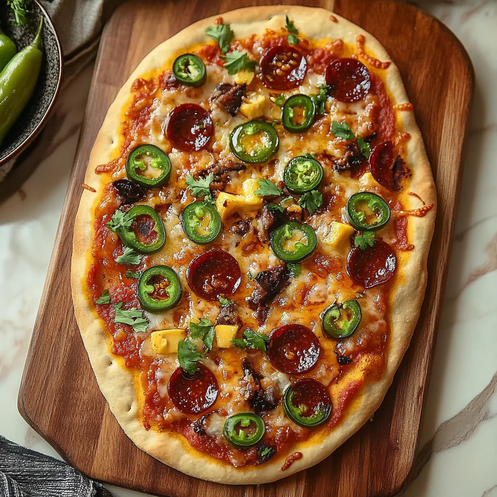 Delicious Hot Honey Flatbread Pizza: Sweet and Spicy Bliss