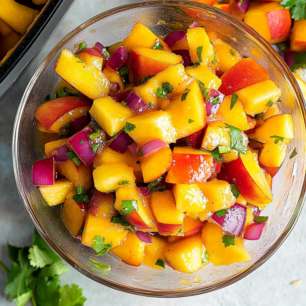 Fresh Peach Salsa: Bursting with Flavor and Freshness