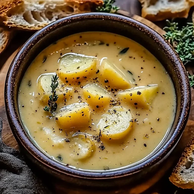 Hearty Cheddar Garlic Herb Potato Soup Recipe: Cozy Comfort