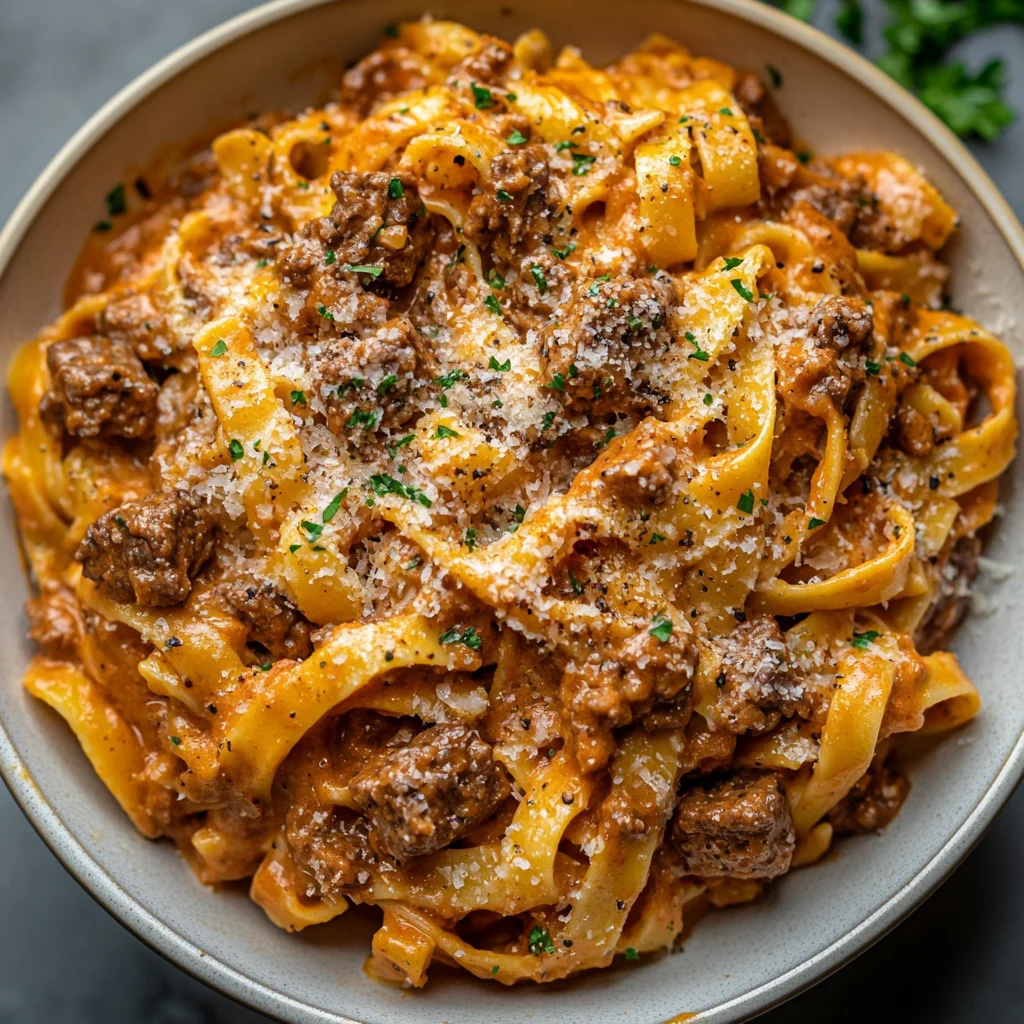 High Protein Creamy Beef Pasta Recipe: Weeknight Winner