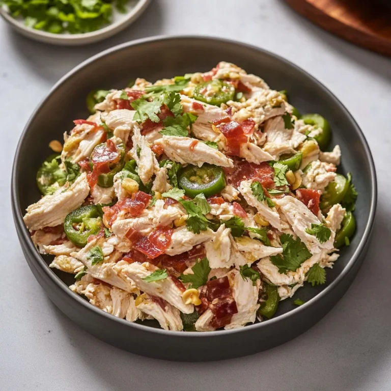 Jalapeño Popper Chicken Salad: Creamy and Spicy Goodness
