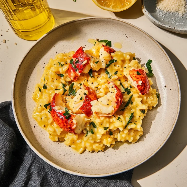Lemon Butter Lobster Risotto: A Luxurious Meal for Beginners
