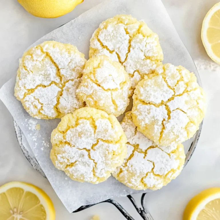 Lemon Crinkle Cookies: Bright and Irresistibly Sweet Treats