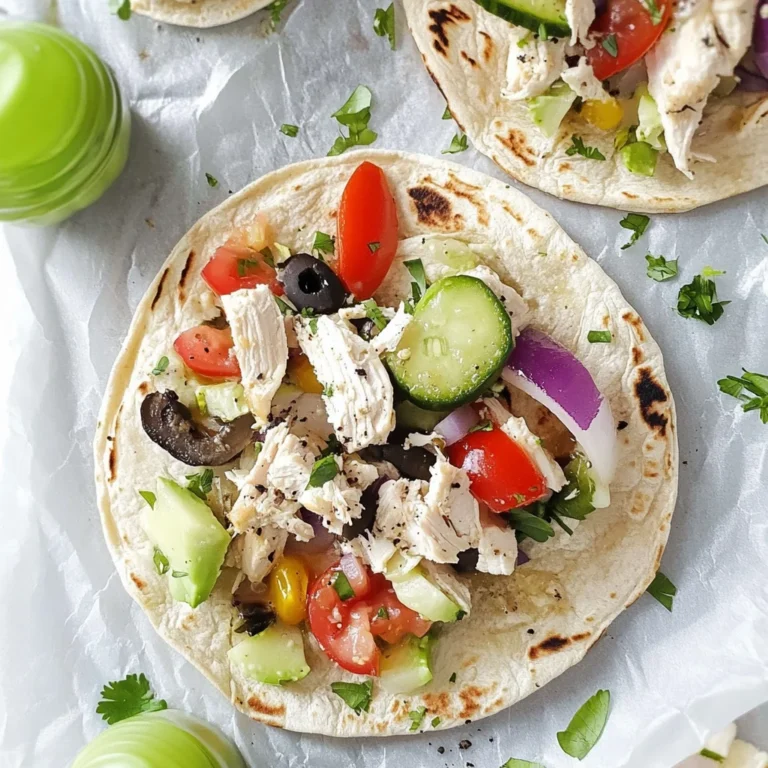 Mediterranean Chicken Wraps: Fresh and Flavorful Delight