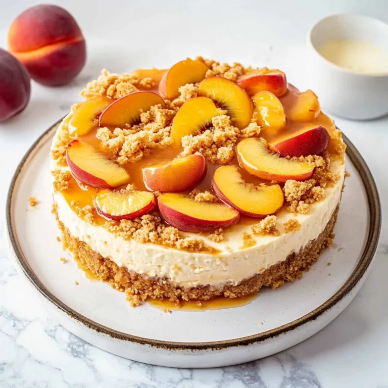 Peach Cobbler Cheesecake: Sweet and Creamy Delight