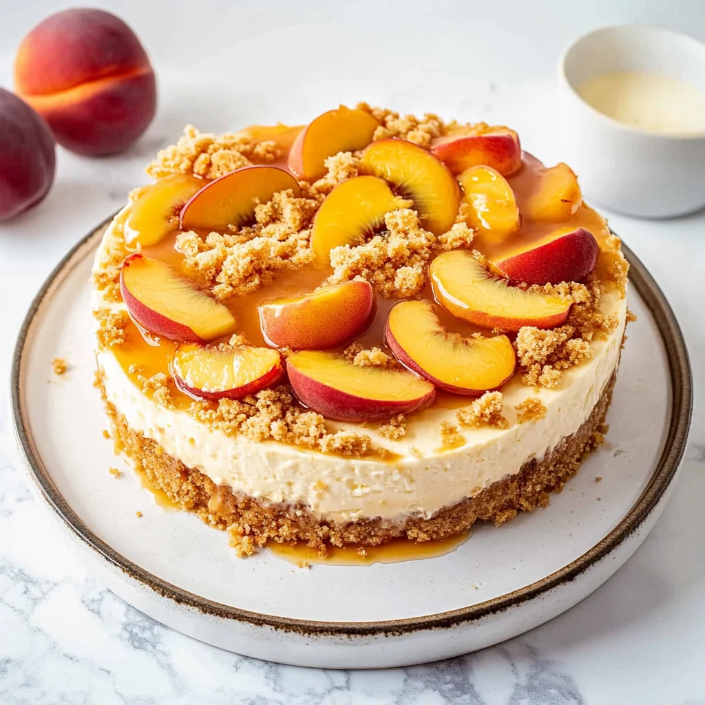 Peach Cobbler Cheesecake: Sweet and Creamy Delight