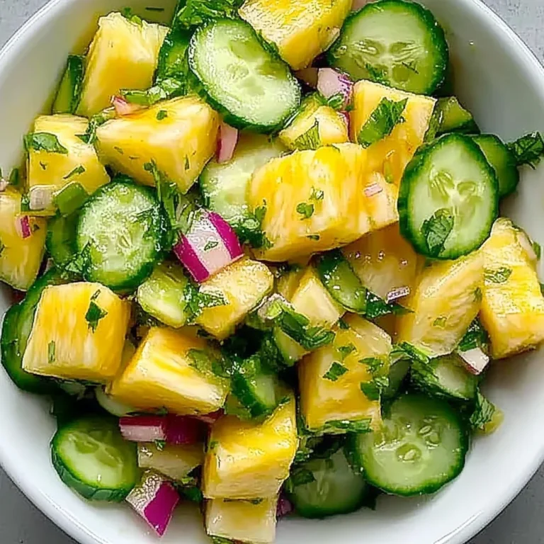 Pineapple Cucumber Salad: Refreshingly Crisp Delight