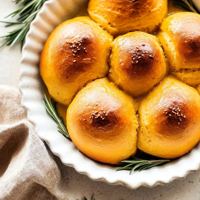 Rosemary pumpkin dinner rolls: Warm and Fluffy Delight