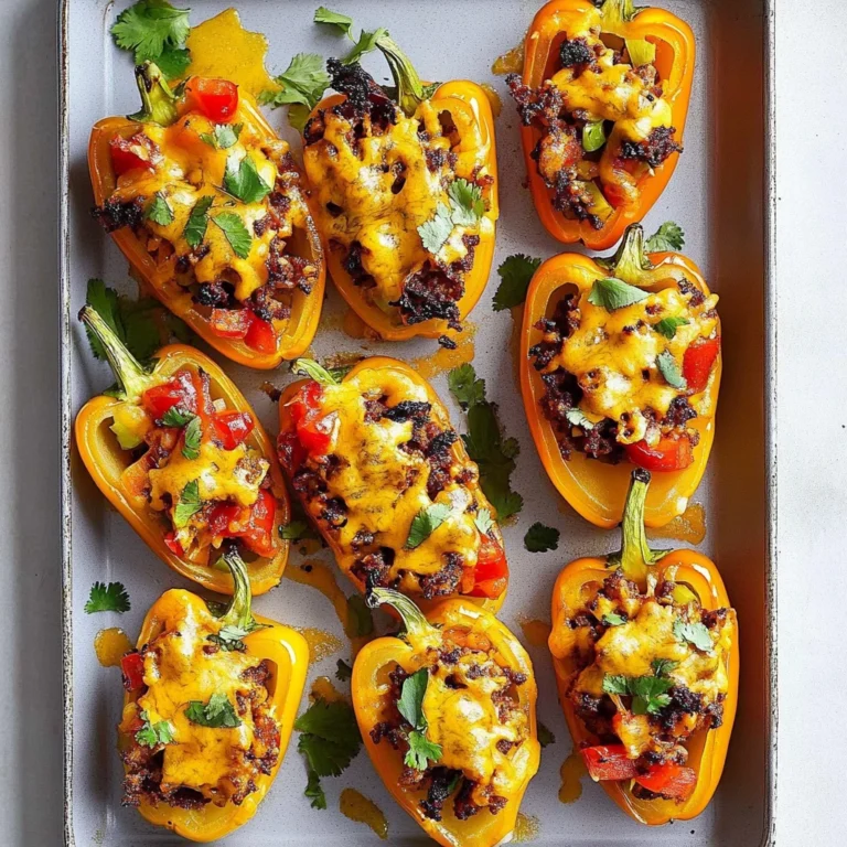 Skinny Bell Pepper Nacho Boats: Guilt-Free Delight