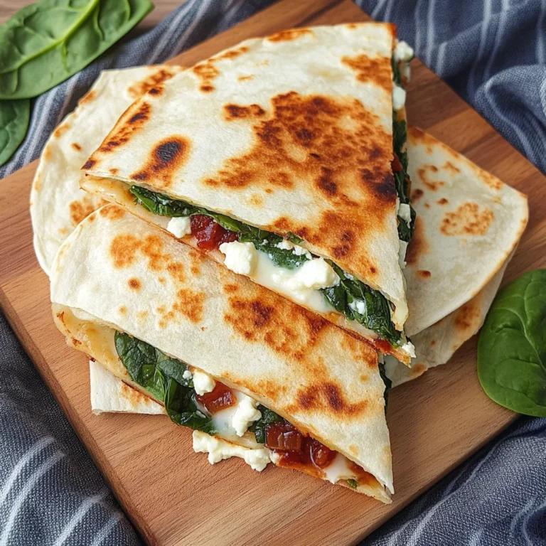Spinach and Feta Quesadillas: Quick and Totally Addictive