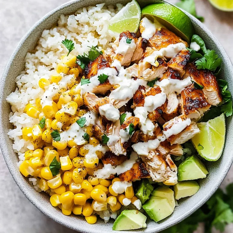 Street Corn Chicken Rice Bowl Recipe: Zesty and Flavorful