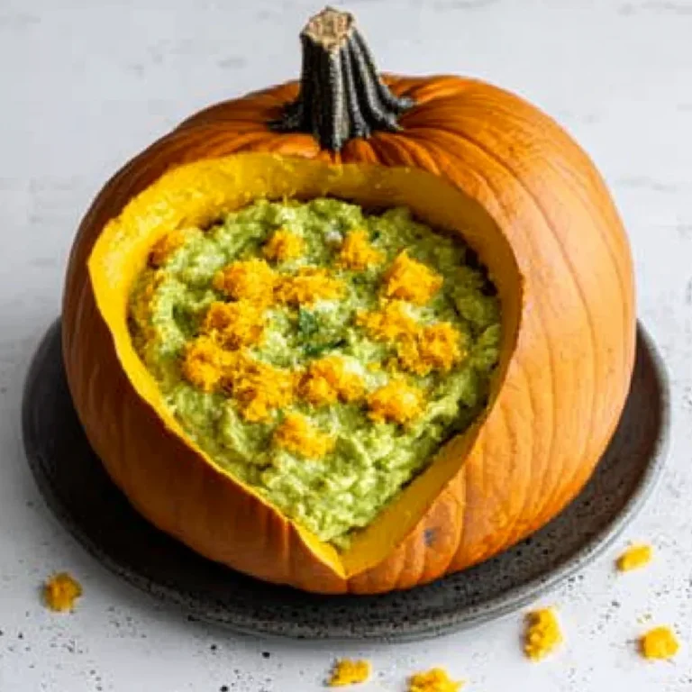 Throwing Up Pumpkin Guacamole Recipe: Spooktacular Delight