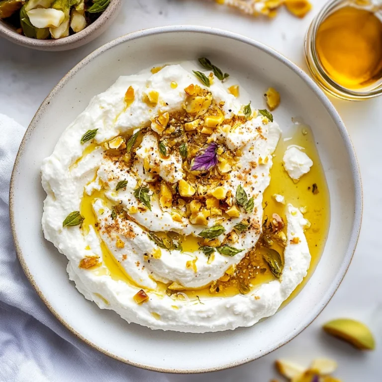 Whipped Feta with Honey: Sweet and Creamy Delight