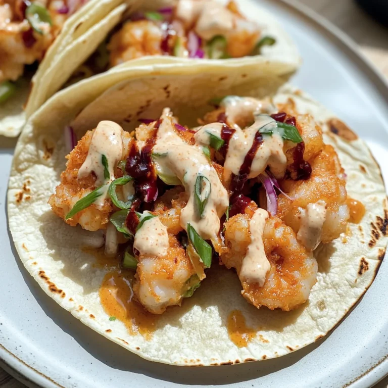 Air Fryer Bang Bang Shrimp Tacos: Spicy and Crispy Delight