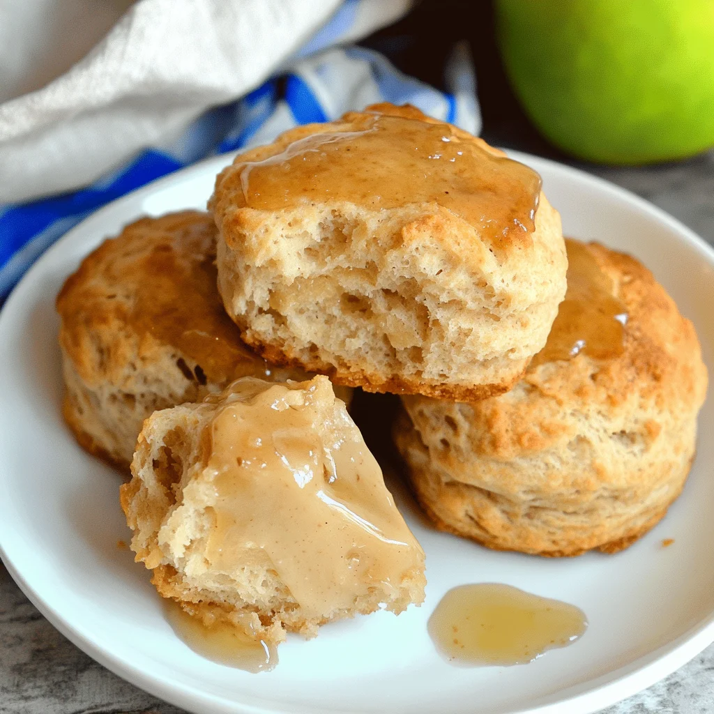 Apple Biscuits with Honey Butter Glaze: Irresistibly Sweet