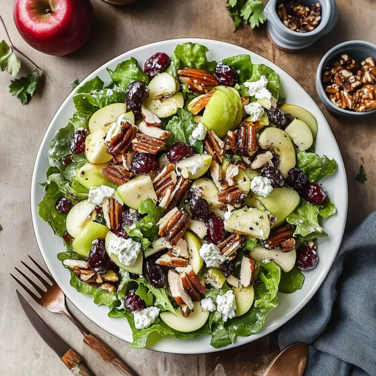 Apple Cranberry Salad with Turkey and Apple Cider Vinaigr…