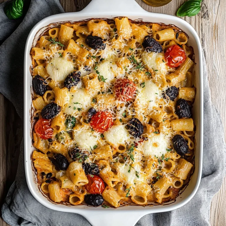 Baked Mediterranean Pasta: Comforting and Flavorful Delight
