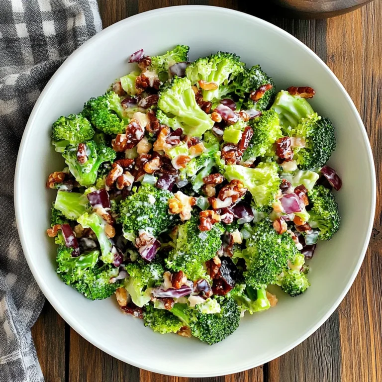 Best Broccoli Salad Recipe (No Mayo!) – Crisp and Flavorful