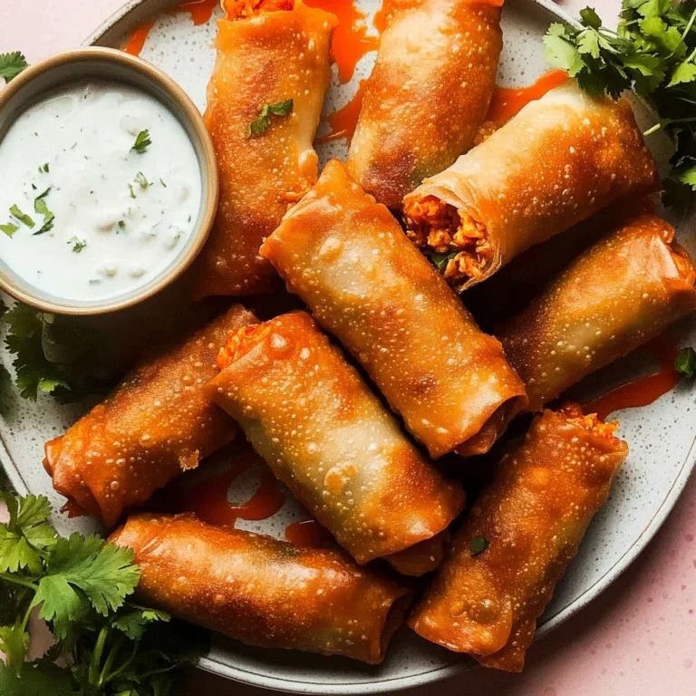 Buffalo Chicken Dip Egg Rolls: A Delicious & Easy Recipe