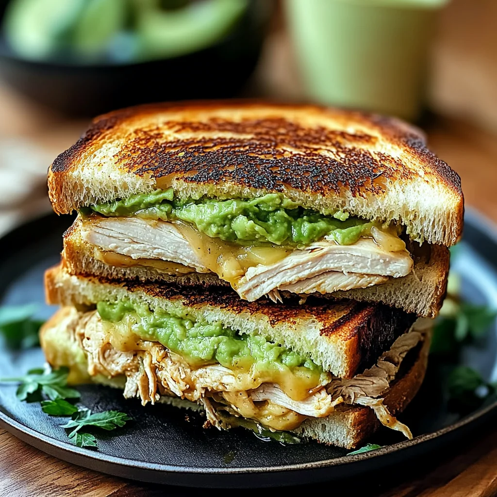 Chicken Avocado Melt Sandwich: Creamy and Hearty Delight