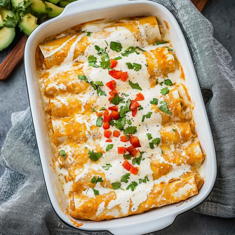 Chicken Enchiladas with Sour Cream White Sauce: Cozy Delight