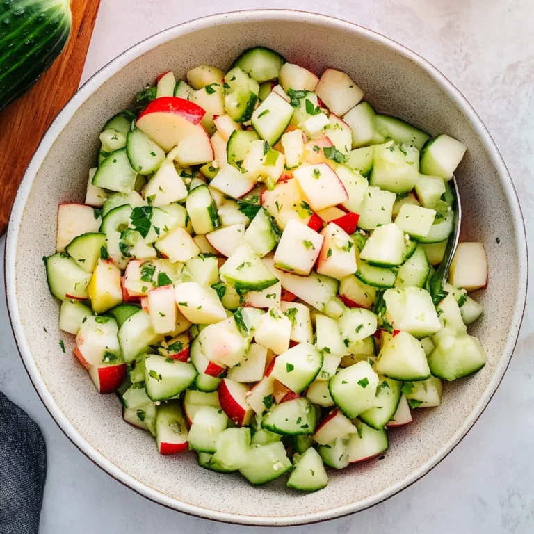 Cucumber Apple Salad: Refreshing and Crisp Delight