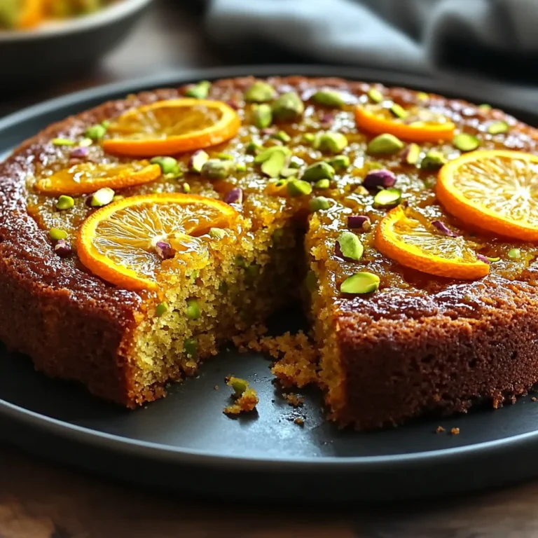 Flourless Orange Pistachio Cake: Delightfully Zesty Treat