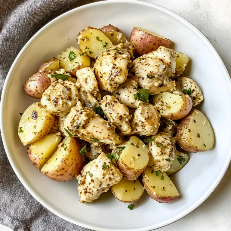 Garlic Parmesan Crockpot Chicken and Potatoes: Cozy Delight