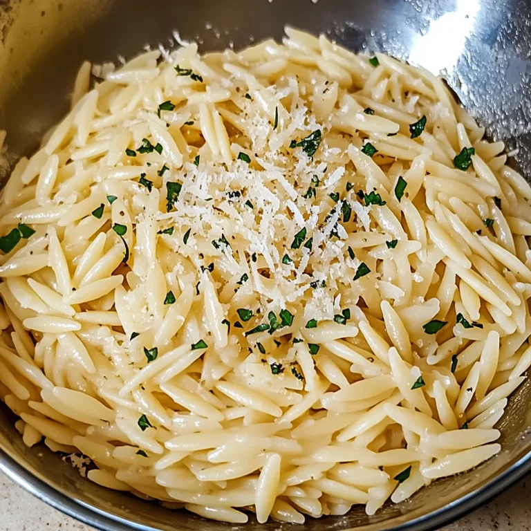 Garlic Parmesan Orzo Pasta Recipe: Creamy Comfort Awaits